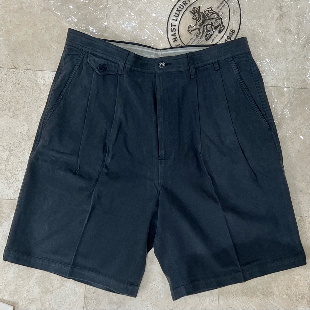 Nat Nast Bermuda Men's Black Luxury Shorts NWT - Picture 2 of 5